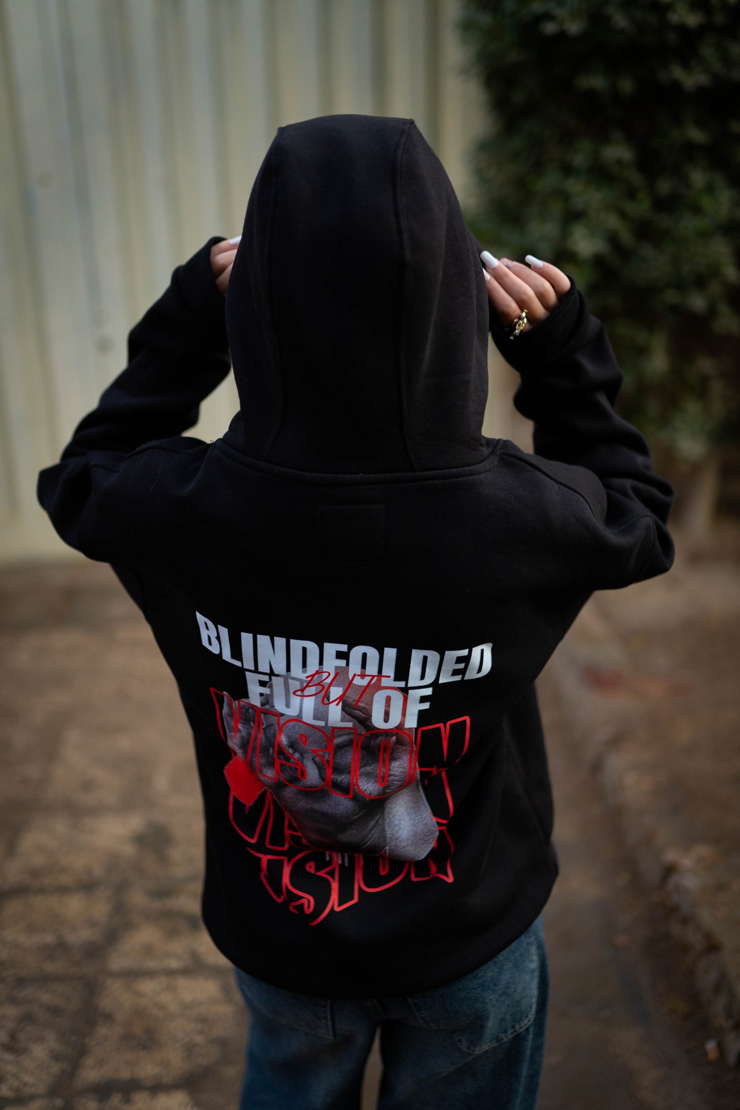 BLINDFOLDED BUT FULL OF VISION HOODIE